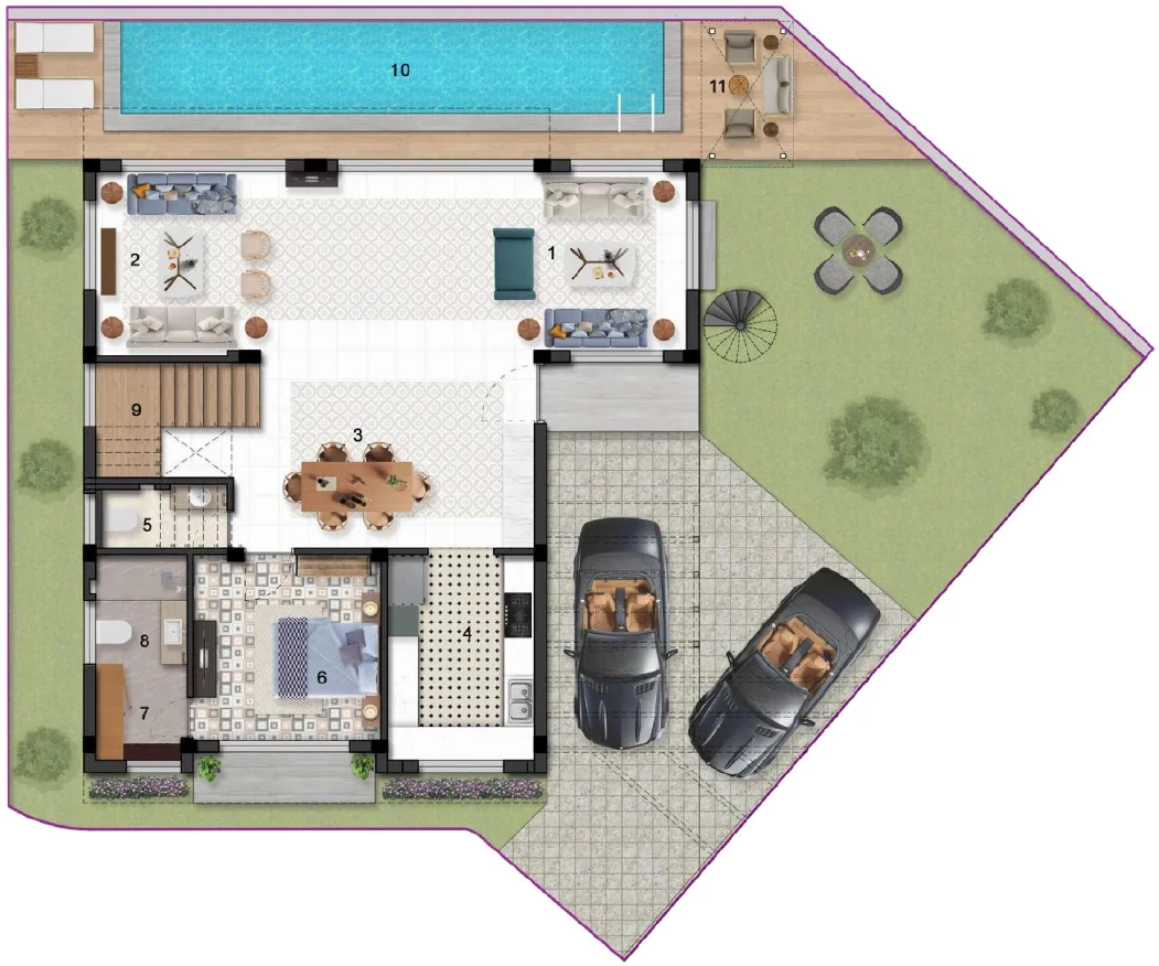 Damac Islands ground floor plan