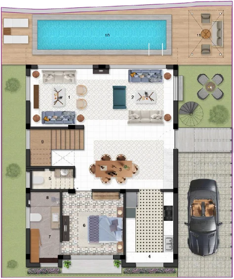 Damac Islands ground floor plan