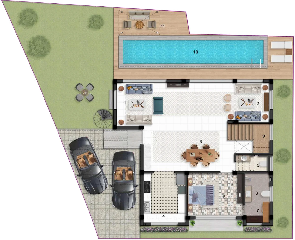 Damac Islands ground floor plan